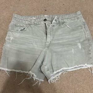 Universal Threads Green Denim Shorts